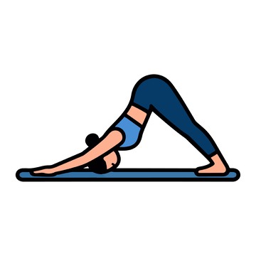 瑜伽姿势女性运动插画矢量图