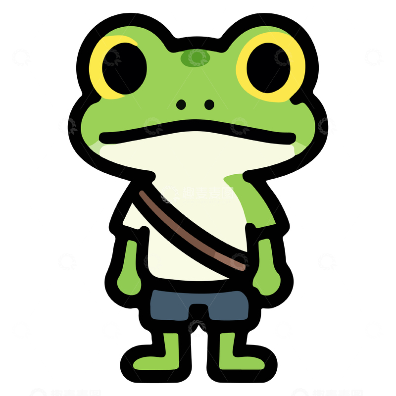 源文件下载【趣麦麦图】卡通青蛙形象设计