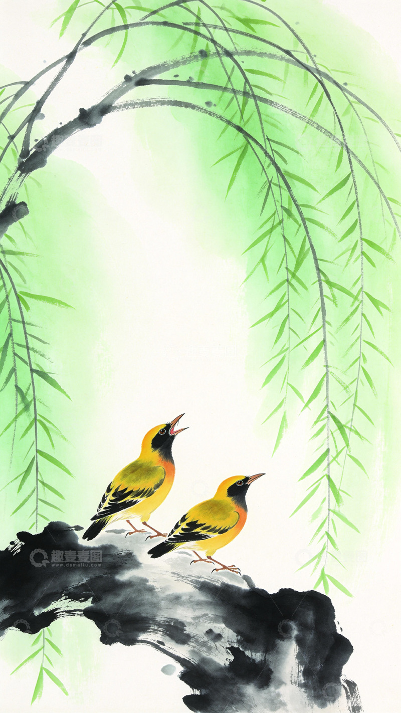 高清大图下载【趣麦麦图】中国风格的工笔画