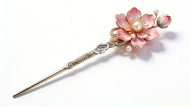 高清大图下载【趣麦麦图】古典花卉发簪饰品