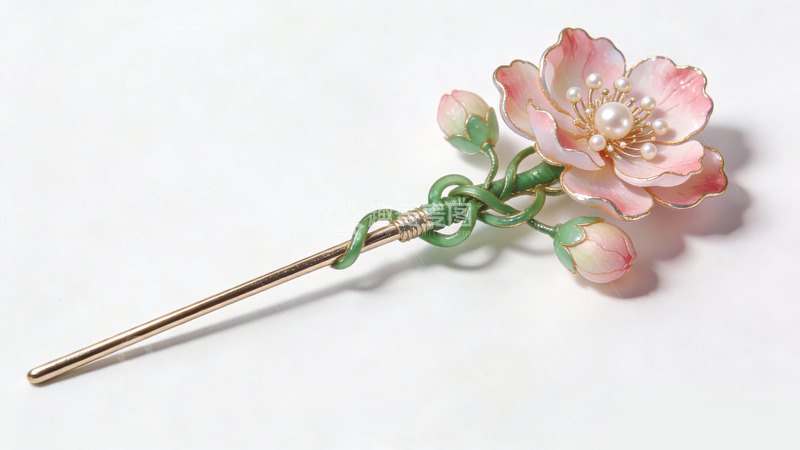 高清大图下载【趣麦麦图】精致花朵发簪
