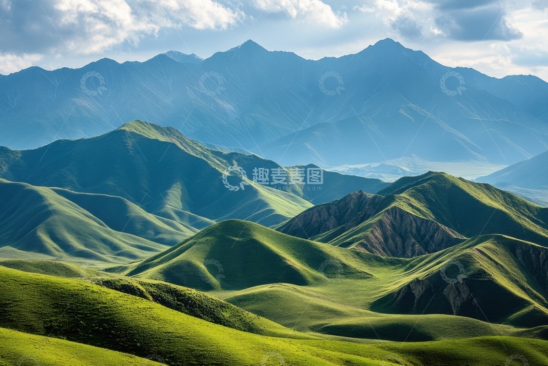 高清大图下载【趣麦麦图】起伏的山脉山丘