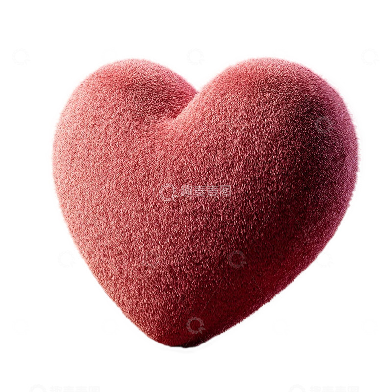 高清大图下载【趣麦麦图】绒面心形的温柔低语