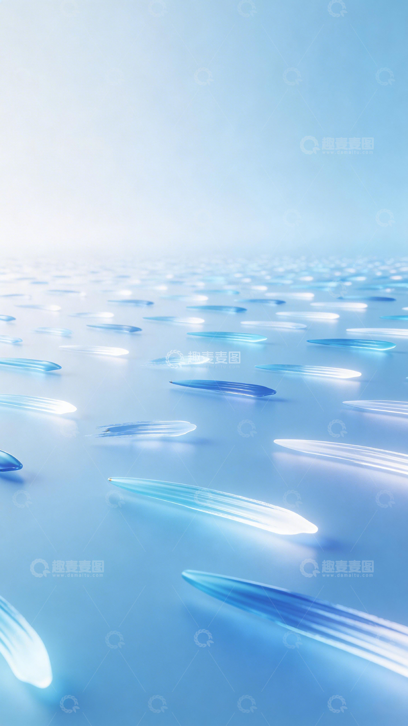 高清大图下载【趣麦麦图】蓝色水面光影效果背景图