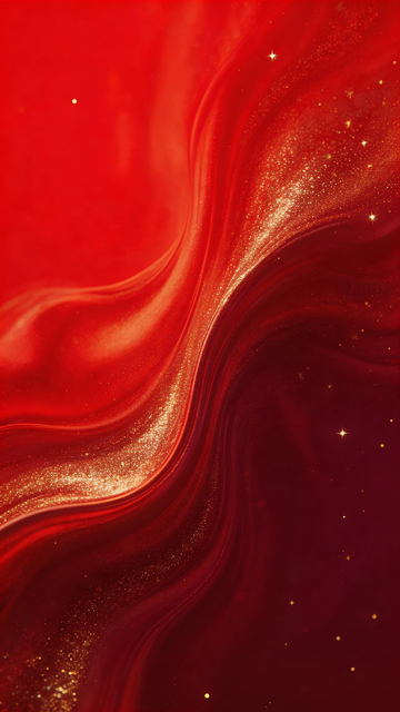 红金炫丽流体艺术背景