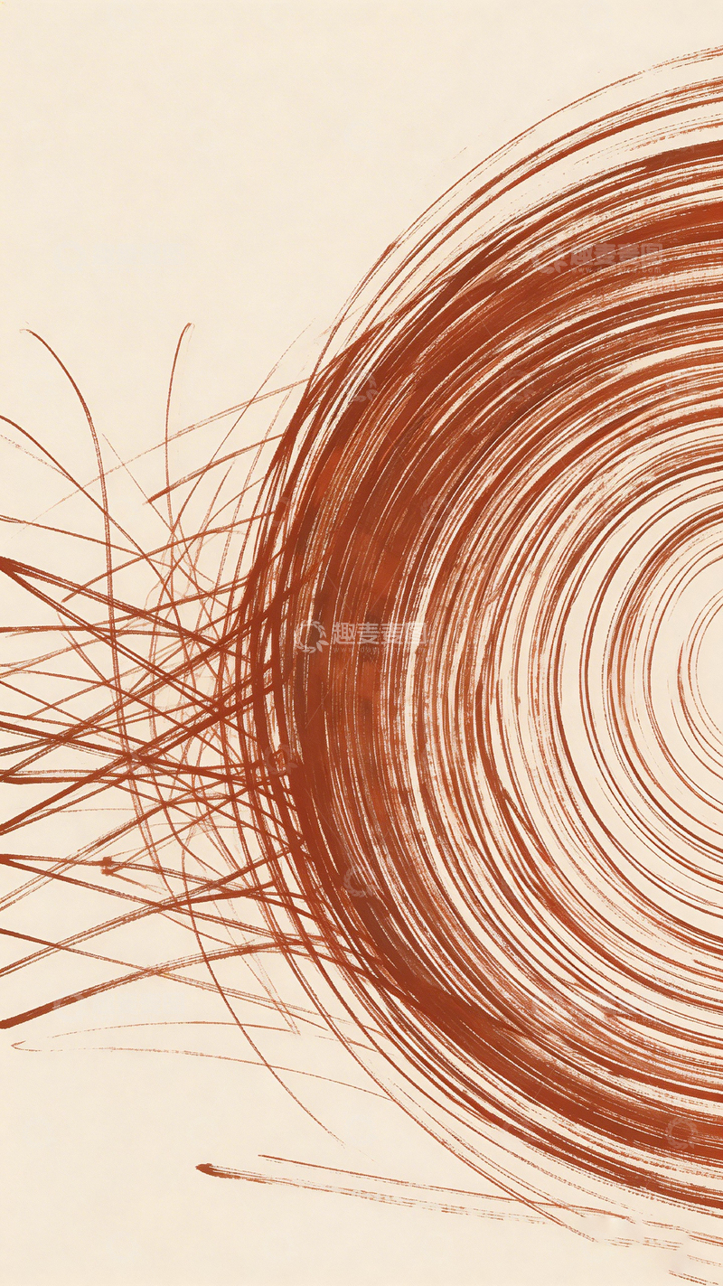 高清大图下载【趣麦麦图】抽象螺旋笔触艺术