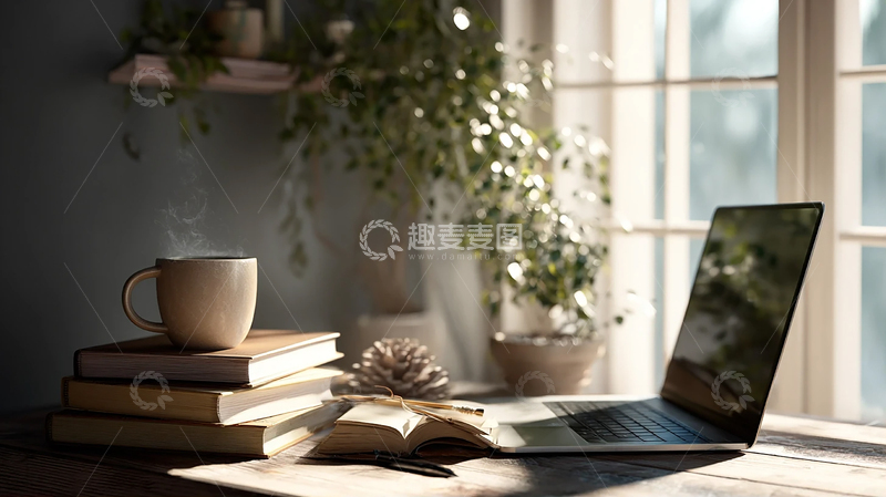 高清大图下载【趣麦麦图】静谧午后书桌的秘密空间