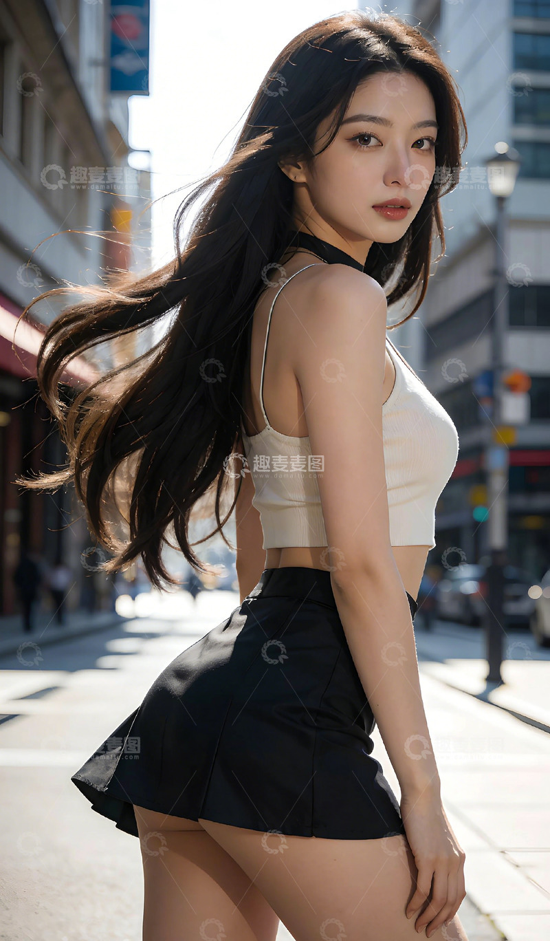 高清大图下载【趣麦麦图】城市街头时尚写真