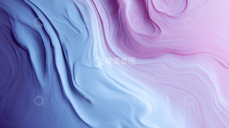 高清大图下载【趣麦麦图】梦幻色彩交织的流动奇境