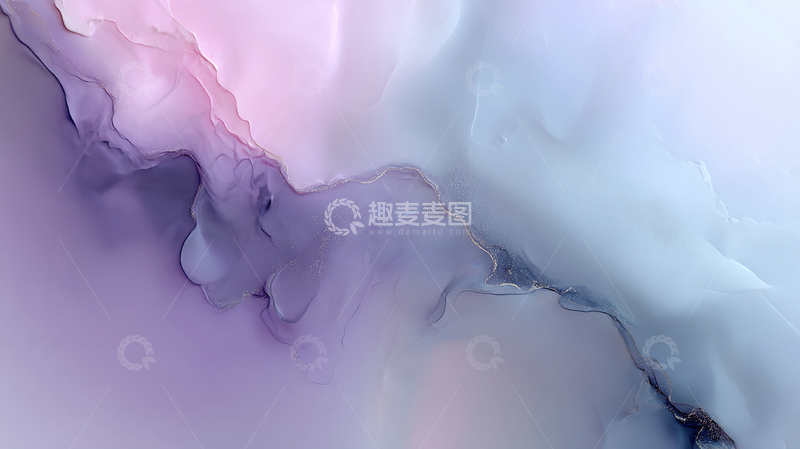 高清大图下载【趣麦麦图】梦幻紫蓝色漩涡