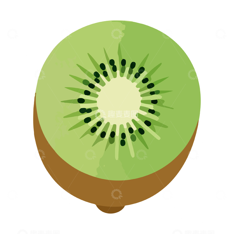 源文件下载【趣麦麦图】扁平风猕猴桃插画设计元素