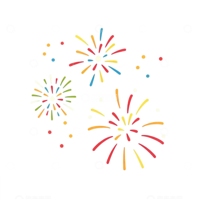 高清大图下载【趣麦麦图】绚丽缤纷的烟花奇观