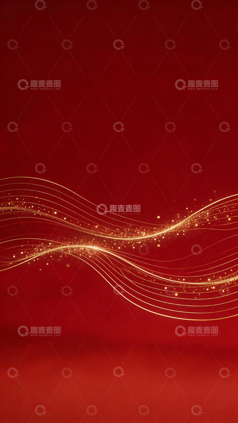 高清大图下载【趣麦麦图】红色梦幻光效背景