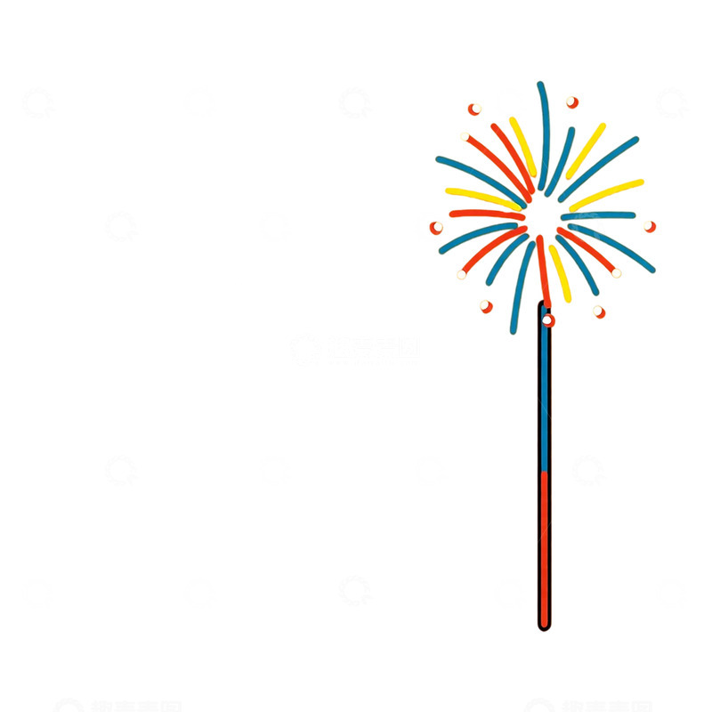 高清大图下载【趣麦麦图】彩色火花点亮黑夜的魔术