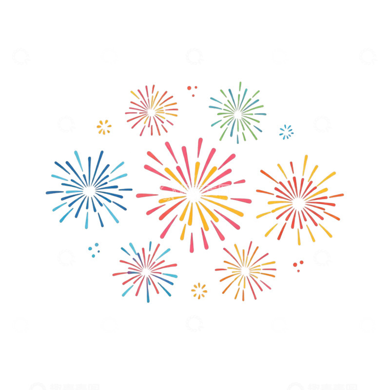 高清大图下载【趣麦麦图】绚丽缤纷的烟花盛宴瞬间