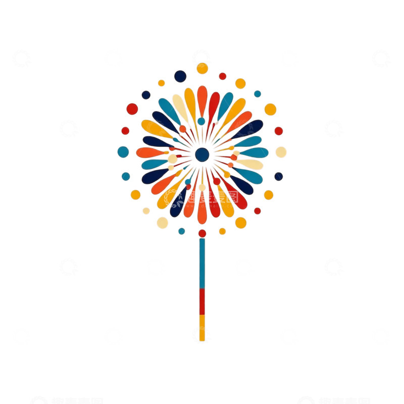 高清大图下载【趣麦麦图】彩色火焰旋转的梦想火花