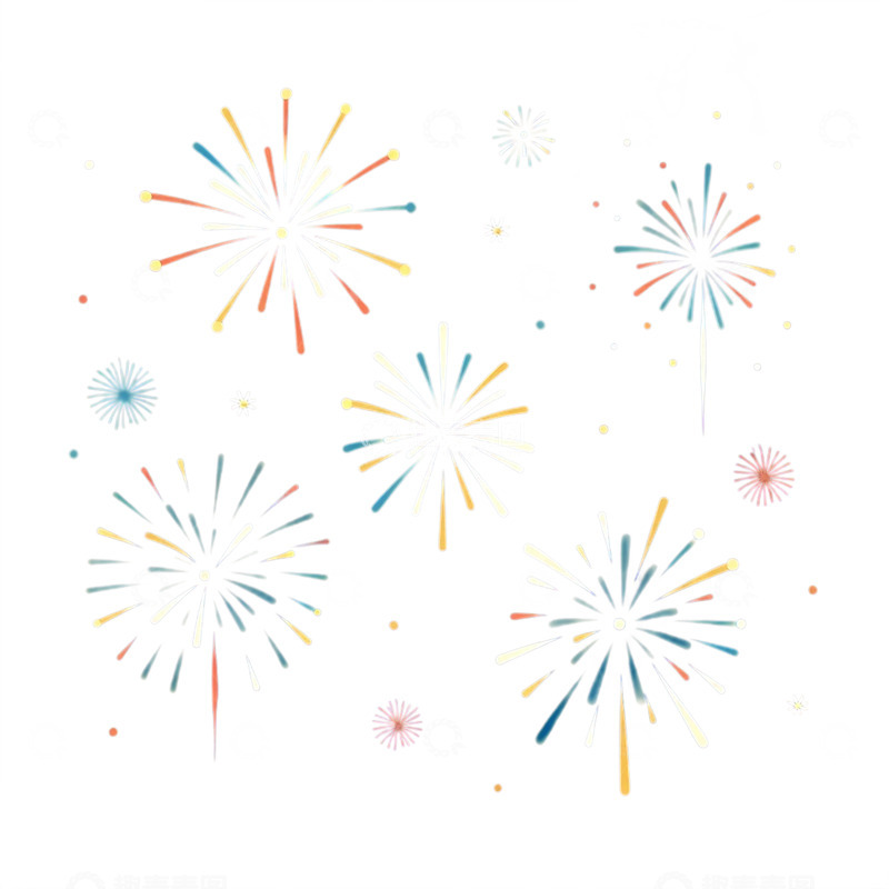 高清大图下载【趣麦麦图】绚烂烟花燃爆夜空奇迹