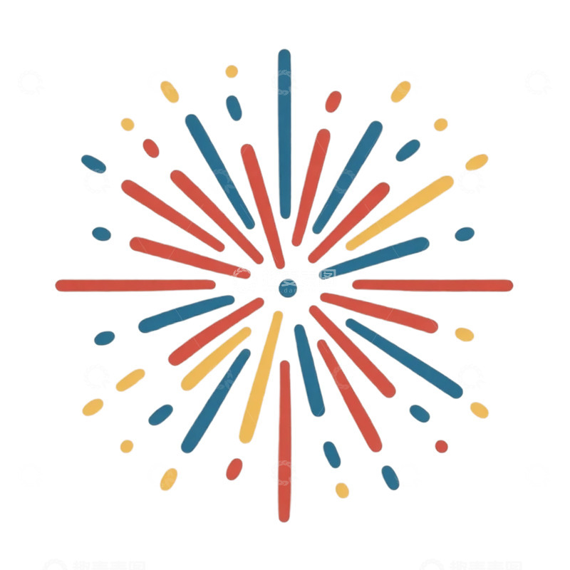 高清大图下载【趣麦麦图】绚丽多彩的烟花奇观