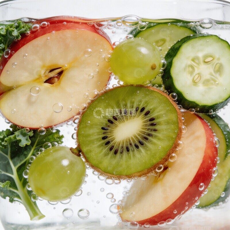 高清大图下载【趣麦麦图】清新水果浸泡水摄影图片