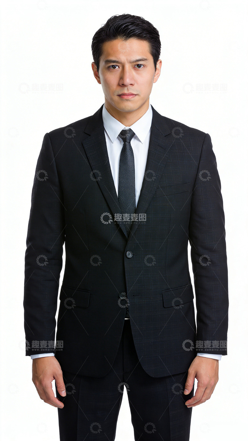 高清大图下载【趣麦麦图】商务超级帅气正装男士形象照