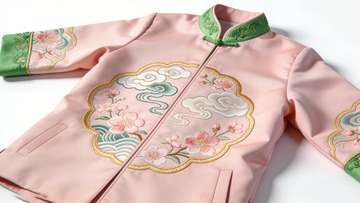 传统中式绣花童装