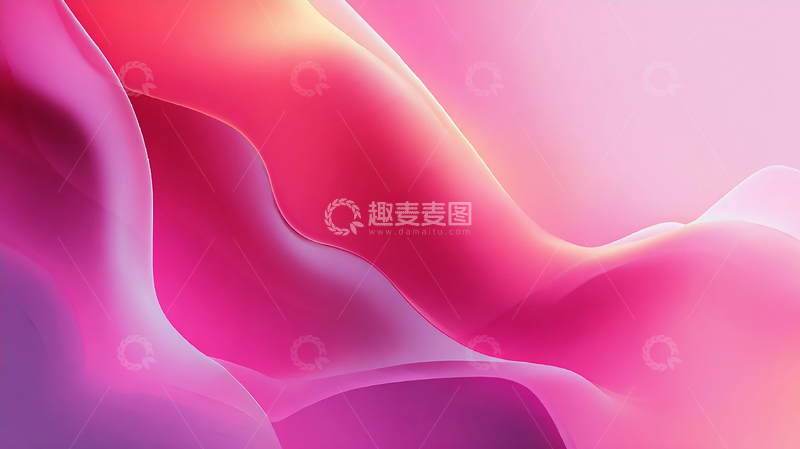 高清大图下载【趣麦麦图】梦幻流光的粉色海洋