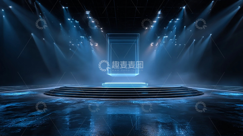 高清大图下载【趣麦麦图】星辰光影的未来舞台