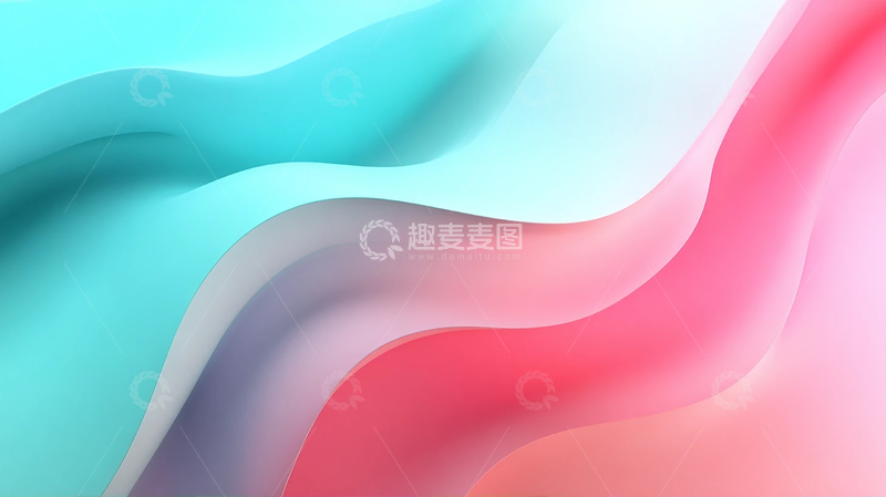 高清大图下载【趣麦麦图】梦幻色彩交织的流动之境