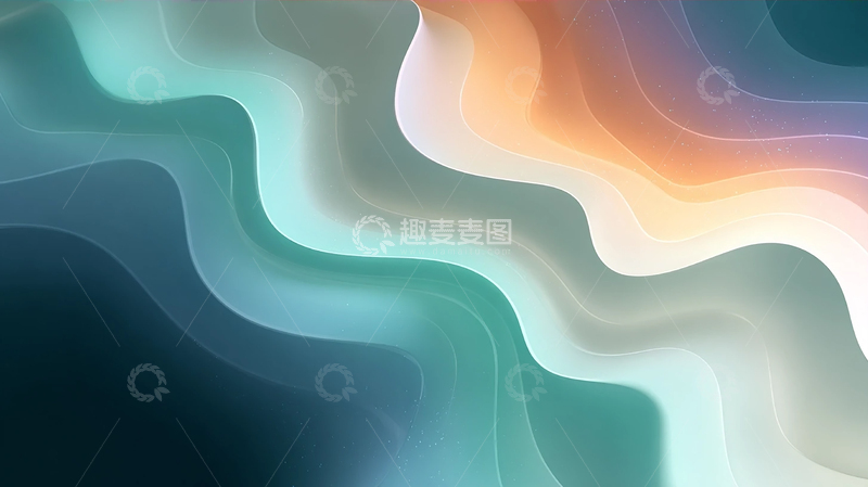 高清大图下载【趣麦麦图】梦幻色彩的流动奇迹