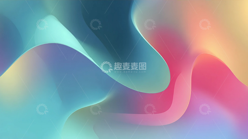 高清大图下载【趣麦麦图】多彩流动的未来感设计