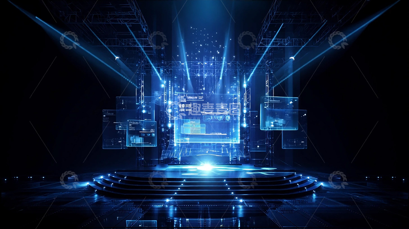 高清大图下载【趣麦麦图】星际未来科技舞台