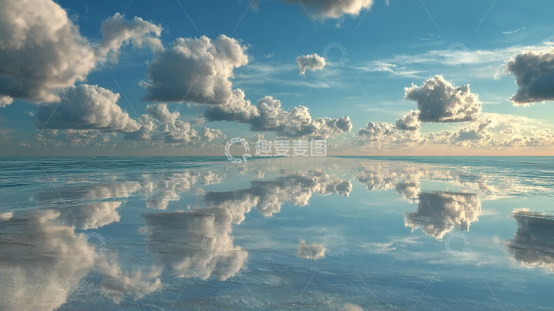 高清大图下载【趣麦麦图】云海与海洋的梦幻交融
