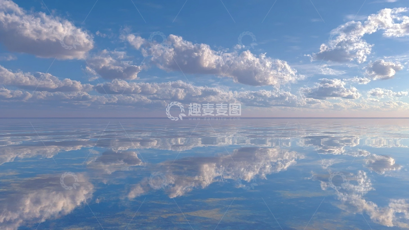 高清大图下载【趣麦麦图】天空之镜的奇幻梦境