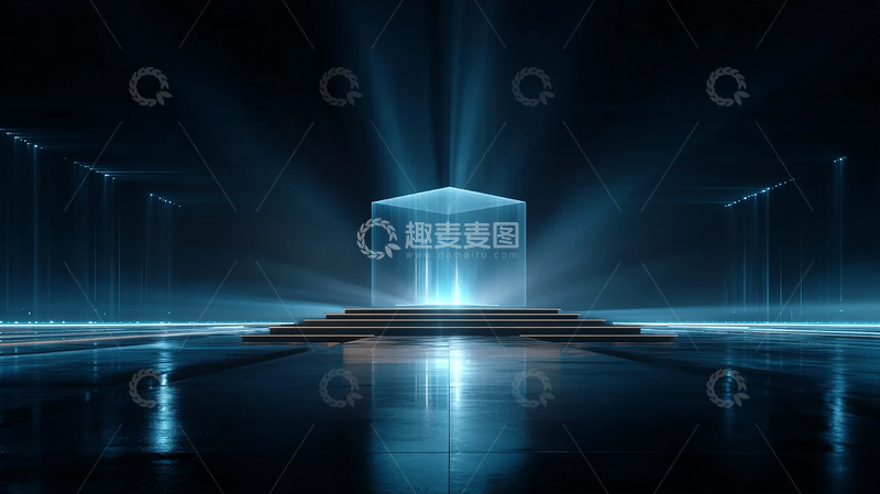 高清大图下载【趣麦麦图】光影交织的未来之门