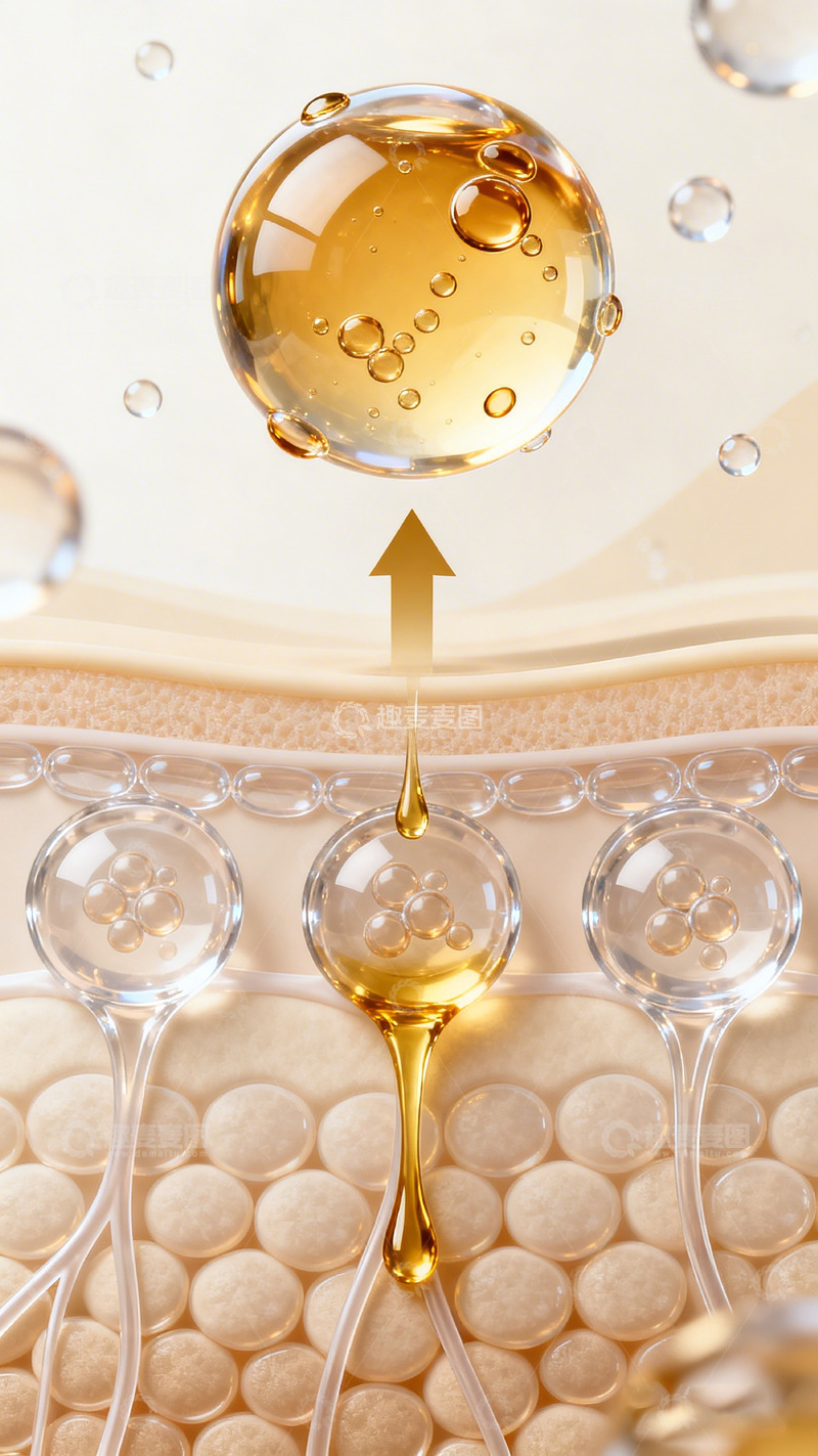 高清大图下载【趣麦麦图】金色液体滴落创意摄影