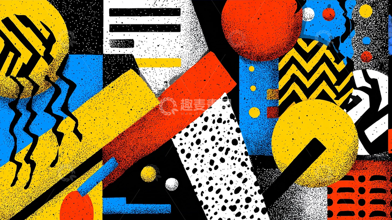 高清大图下载【趣麦麦图】现代几何的梦幻交响