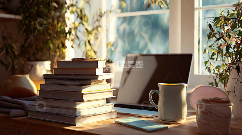 高清大图下载【趣麦麦图】静谧午后阅读时光的秘密花园