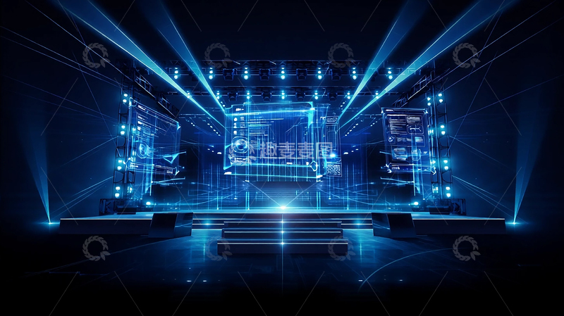 高清大图下载【趣麦麦图】数字未来科技舞台震撼