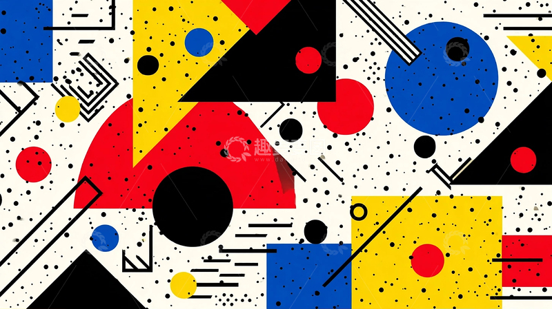 高清大图下载【趣麦麦图】彩色几何的无限幻想