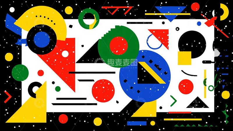 高清大图下载【趣麦麦图】未来幻想的几何宇宙奇观