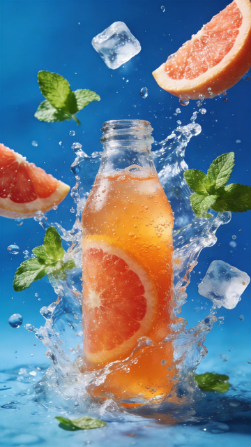 西柚汽水创意摄影4