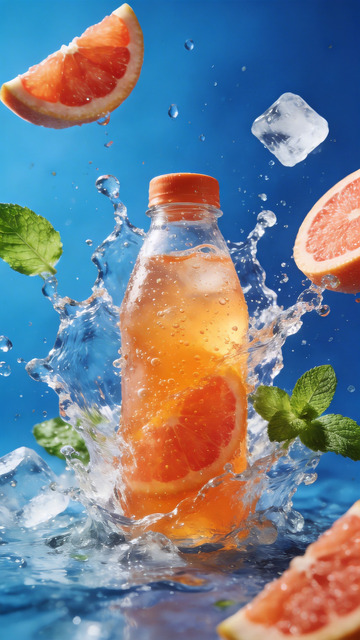 西柚汽水创意摄影3