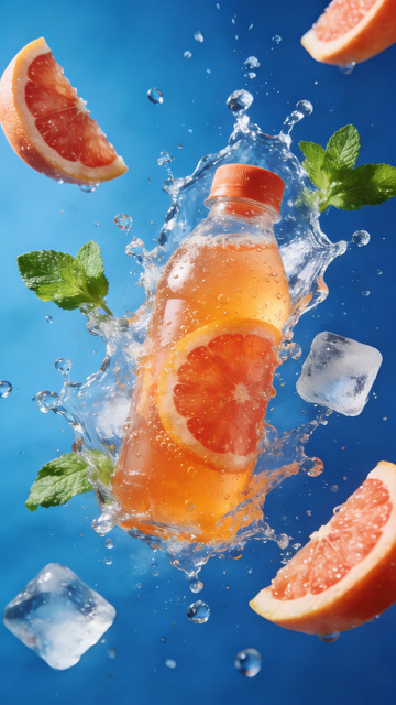 西柚汽水创意摄影2