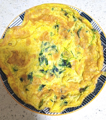 家常菠菜蛋饼