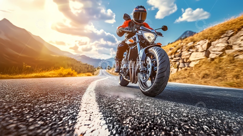 高清大图下载【趣麦麦图】骑行山路风光摄影