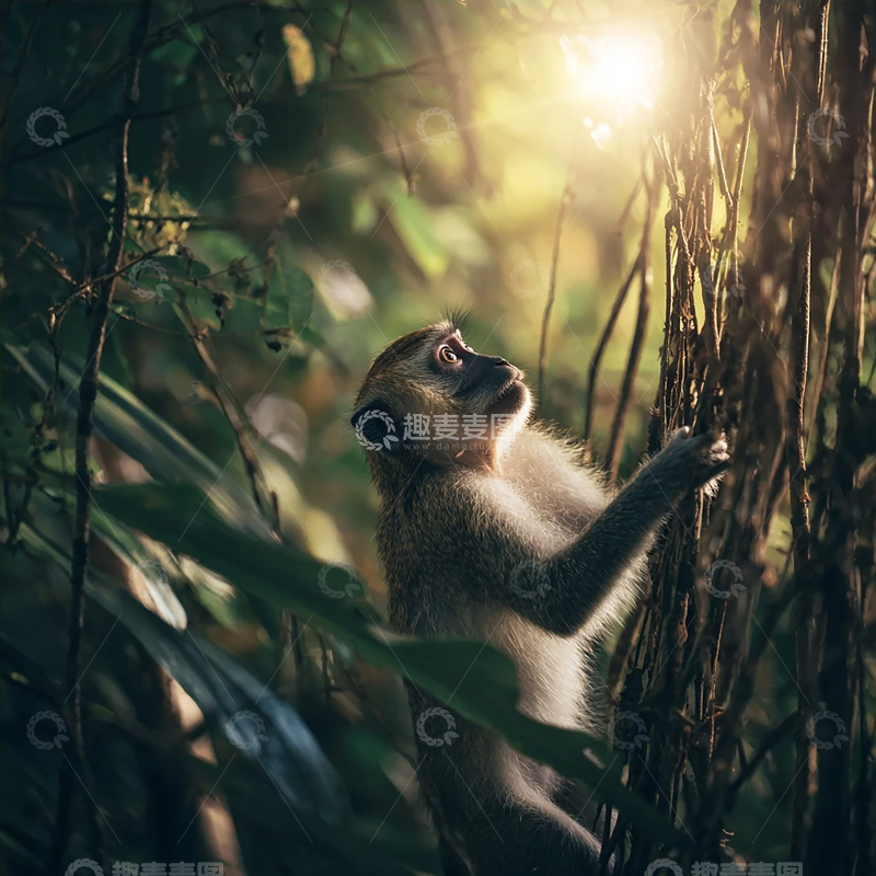 高清大图下载【趣麦麦图】密林中的孤独守望者