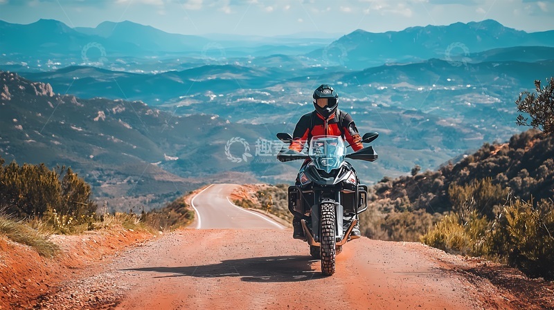 高清大图下载【趣麦麦图】山路骑行冒险