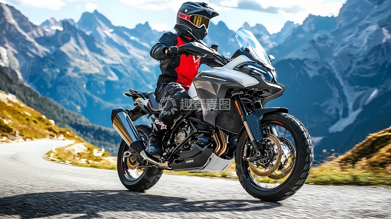 高清大图下载【趣麦麦图】山地摩托车骑行风光摄影