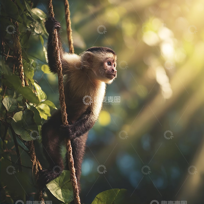 高清大图下载【趣麦麦图】阳光洒落的热带奇境