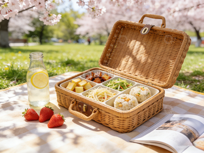高清大图下载【趣麦麦图】春日野餐美食风景摄影